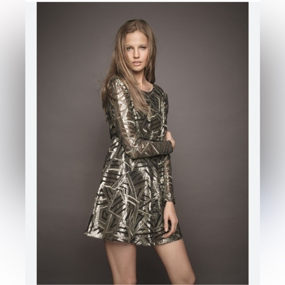 Elegant Metallic Dress